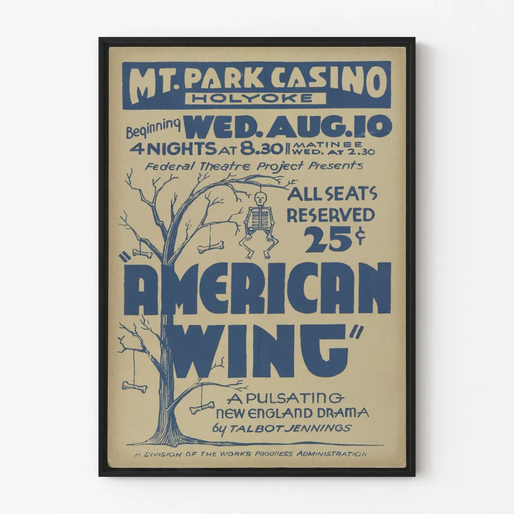 Amerikkalainen teatteri American Wing Mt. Park Casinolla juliste