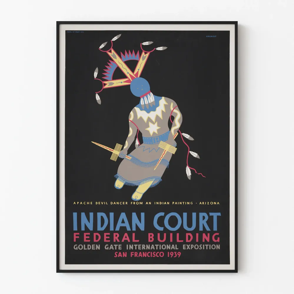 Apache Devil Dancer - Aidon seinäkoristeen juliste