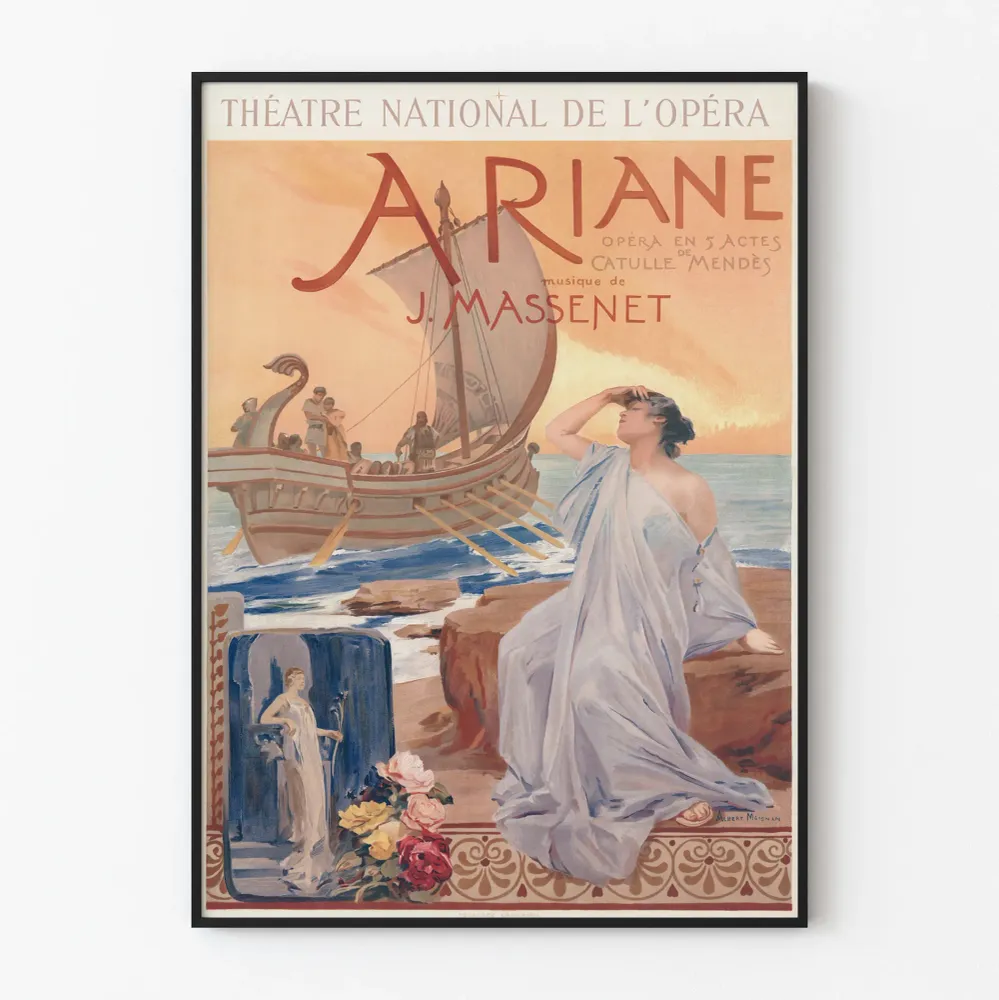 Ariane-teatterin kansallisoopperan juliste Albert Maignanilta