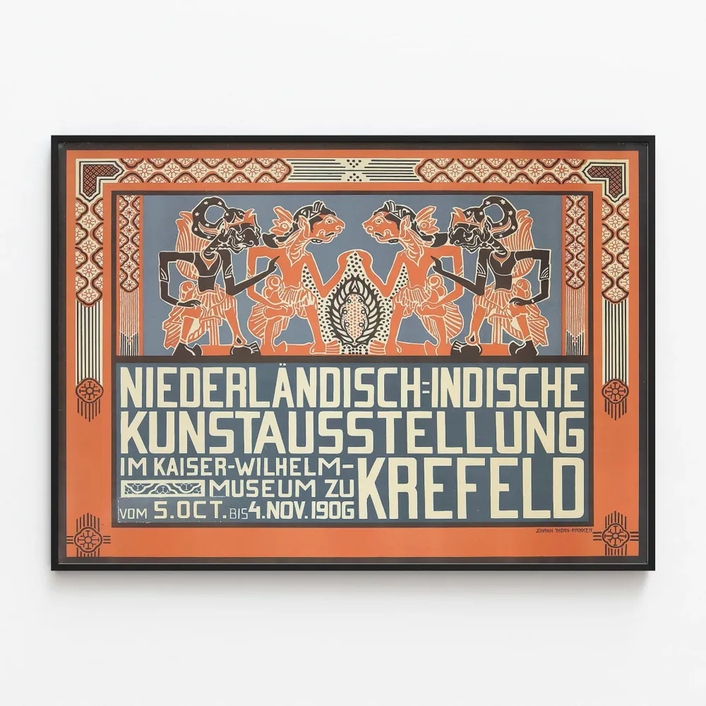 Art Déco -juliste Hollanti-Intian taidenäyttelystä 1906