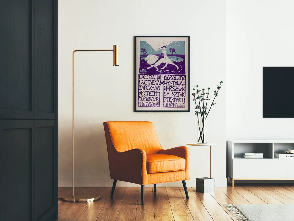 Art Déco -juliste Varsovan taideakatemian vuosinäyttely