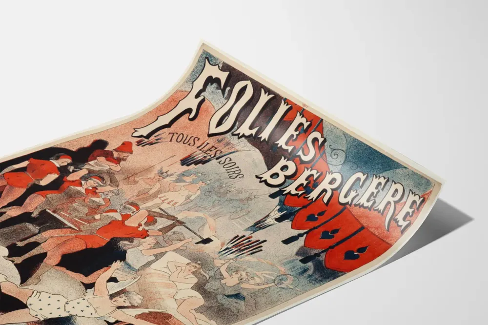 Art Nouveau -juliste Folies Bergère Mars ja Venus
