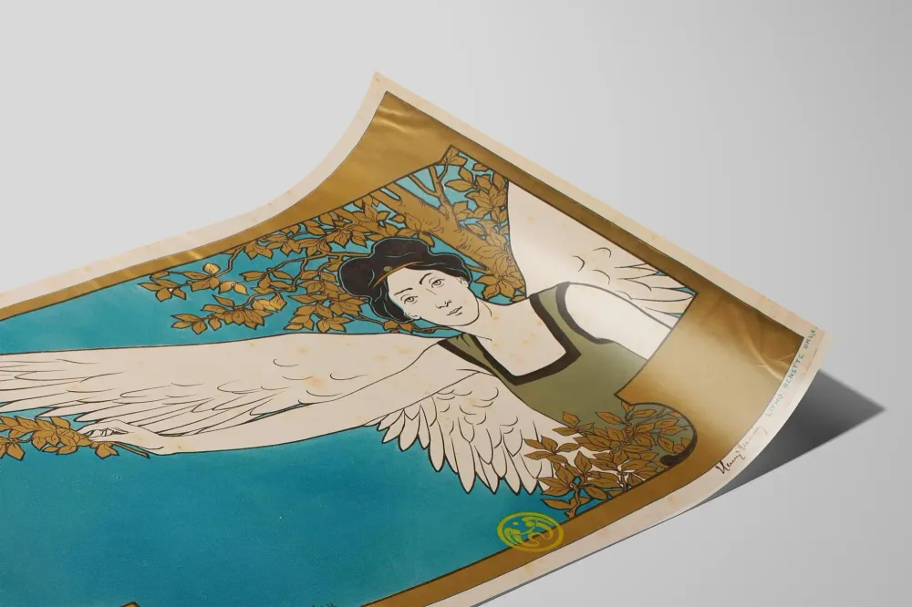 Art Nouveau -juliste 'Le Guide Musical' Henri Meunierilta