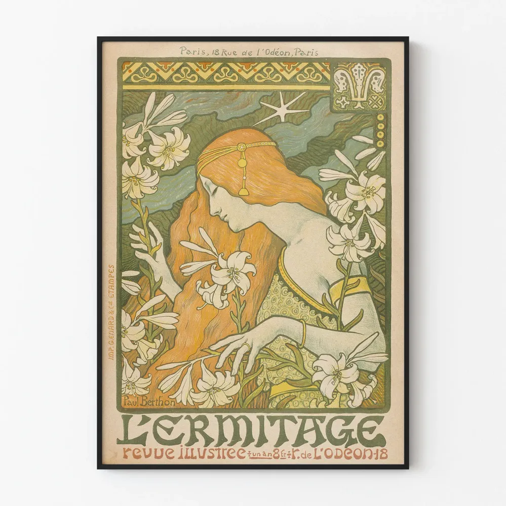 Art Nouveau -juliste L'Ermitage Paul Berthonilta