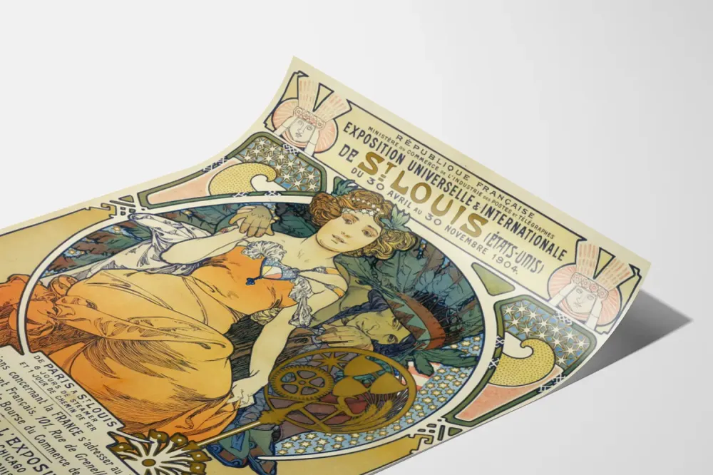 Art Nouveau -juliste St. Louisin maailmannäyttely 1904
