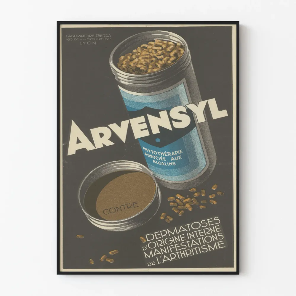 Arvensyl-vintagejuliste seinäkoristukseen Artem Legrand