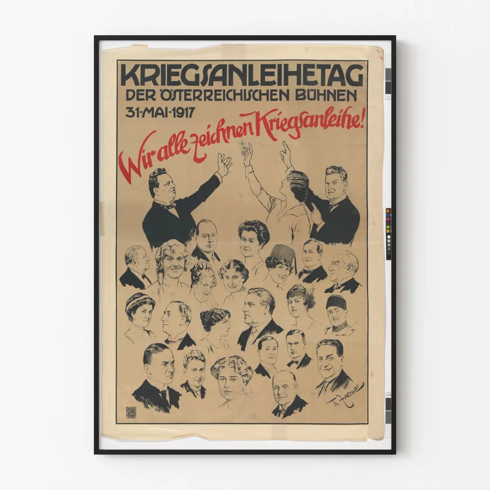 Austrian propagandajuliste vuodelta 1917 - Kriegsanleihetag