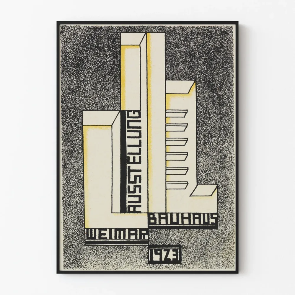 Bauhaus Weimar 1923 - Juliste Art Déco ja geometrinen