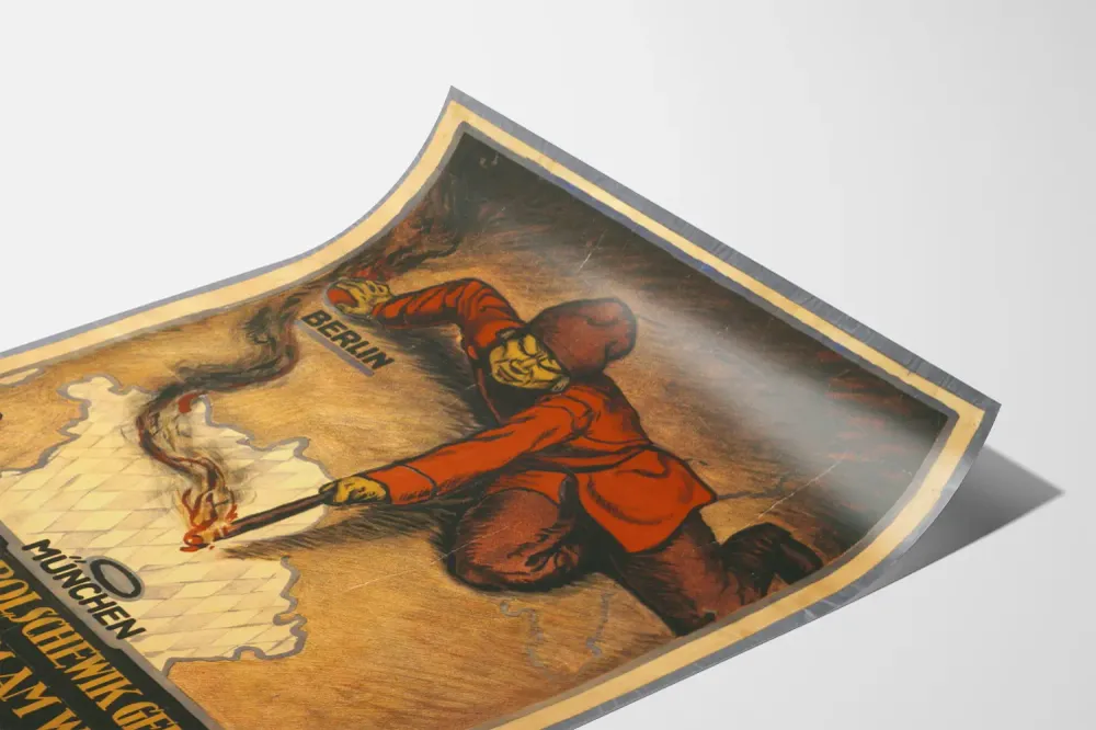 Bavariankielinen bolševismia vastaan propagandajuliste 1919