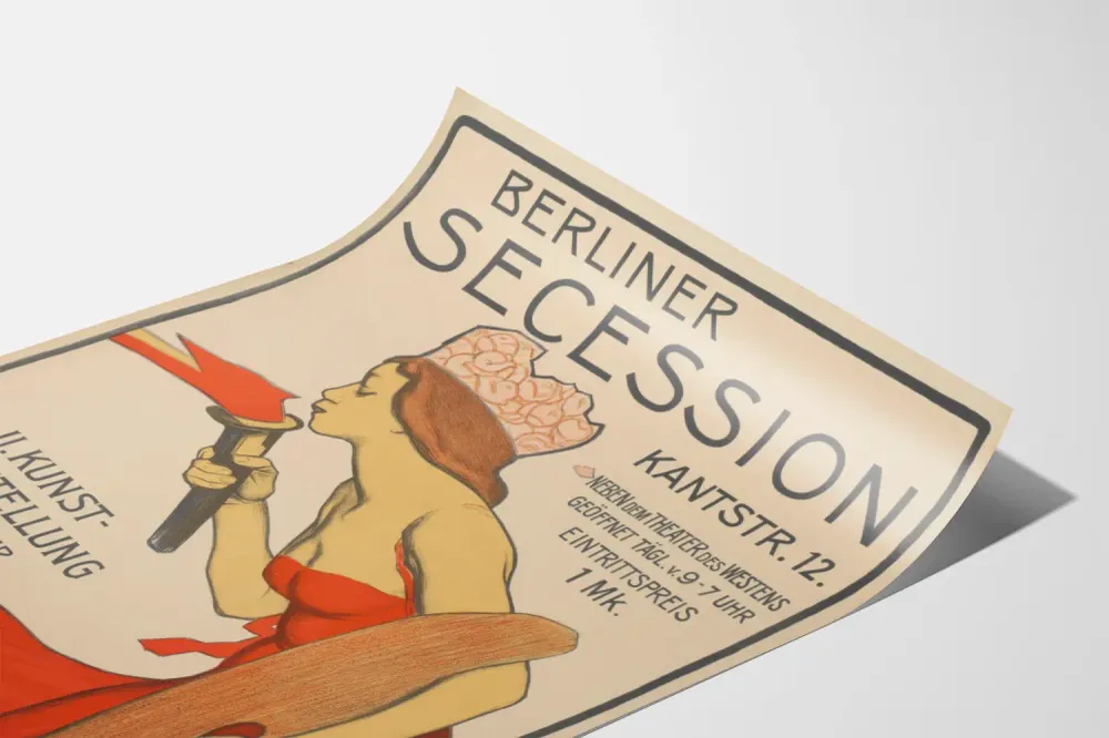 Berliner Secession II - Taidenäyttelyn juliste 1900