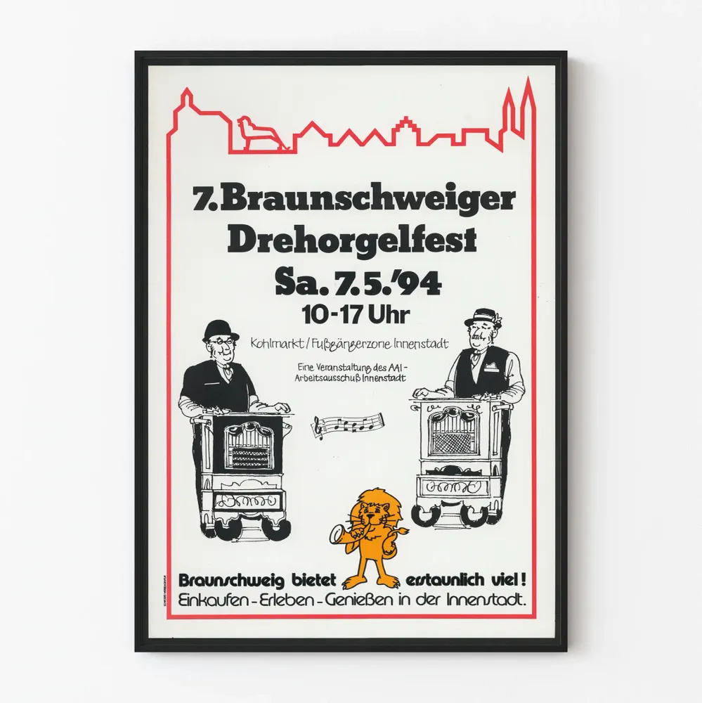 Braunschweigin 7. Barbierin urkujen festivaalin juliste 1994