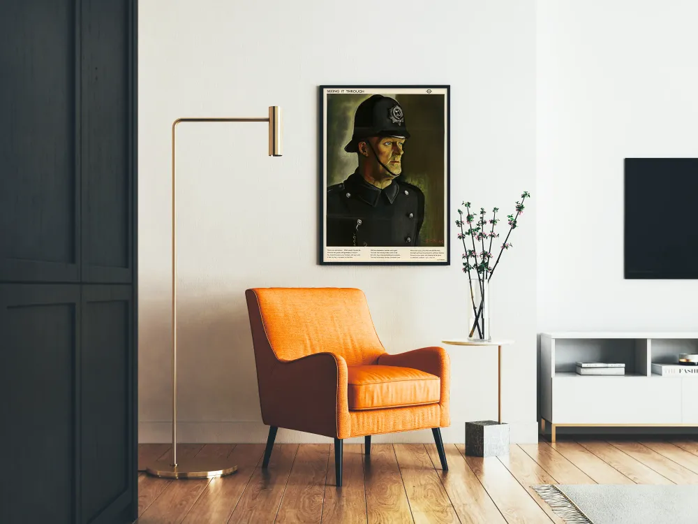 Britannian vanha poliisijuliste "Seeing It Through"