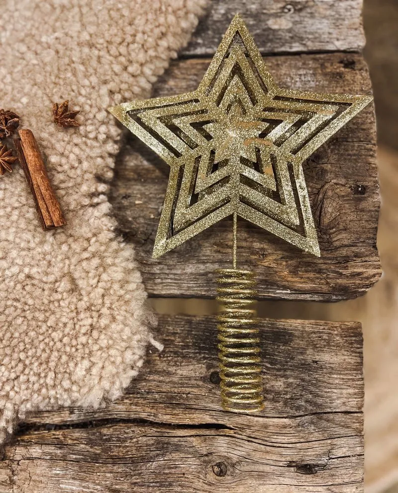 Joulukuusen Latvatähti Deluxe Gold By Benson - Swedish Design