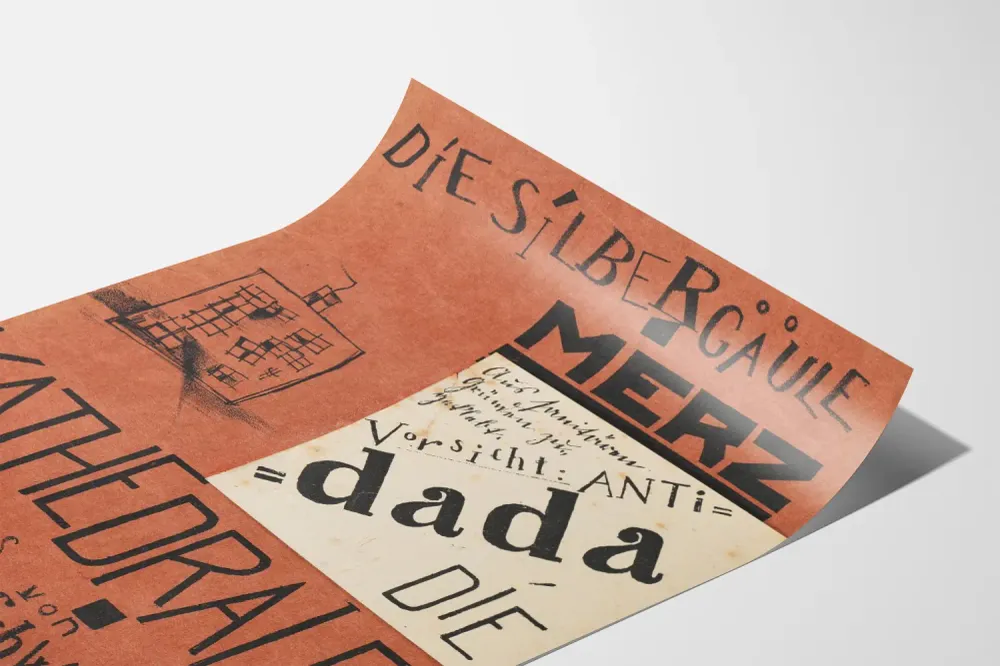Dada Juliste Die Silbergäule Merz - Graafinen Seinän Koristelu