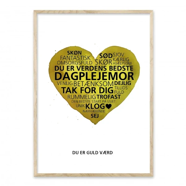 Dagplejemor - Verdens bedste - Design selv plakat
