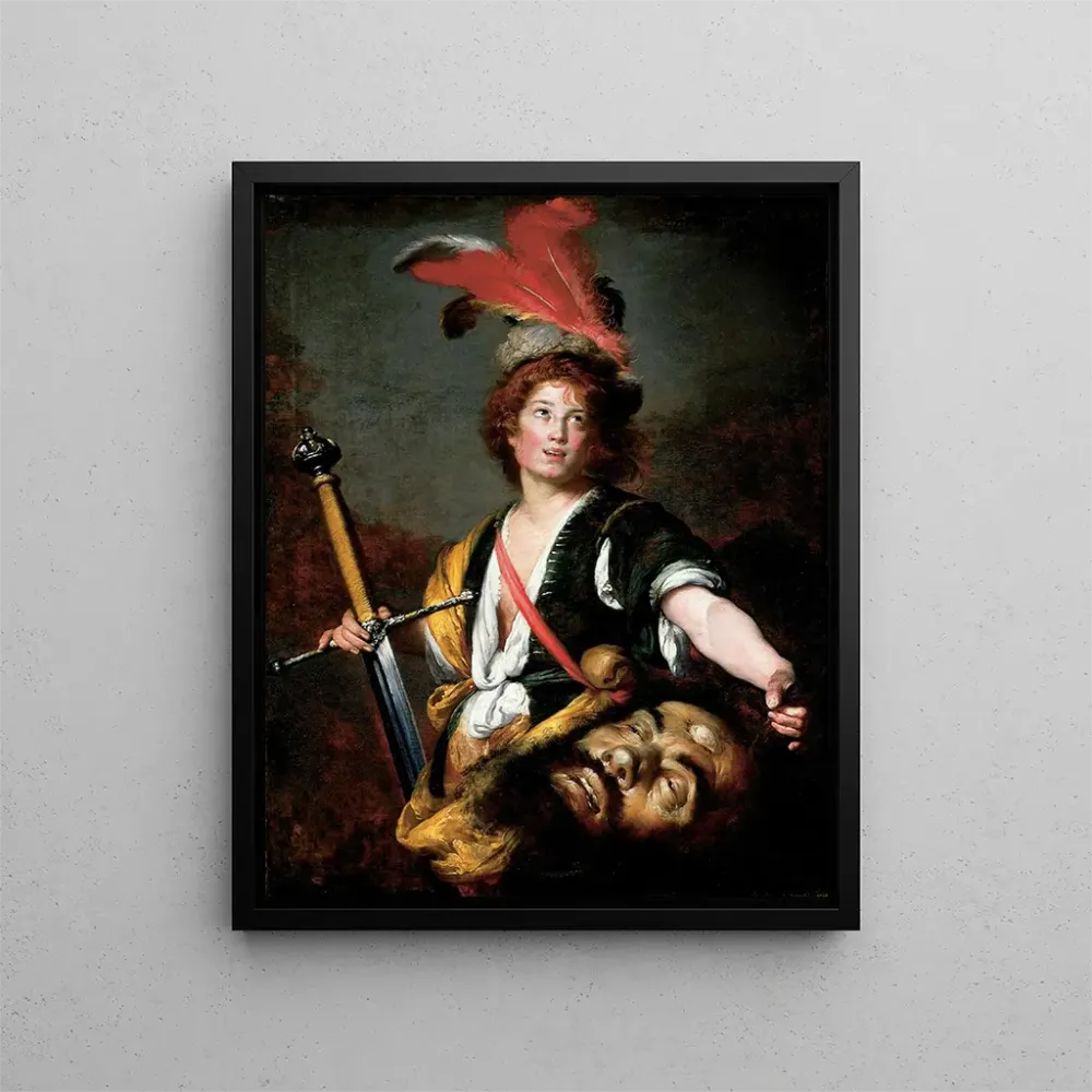 David-maalaus Goliathin päällä - Bernardo Strozzi | Taidetuloste