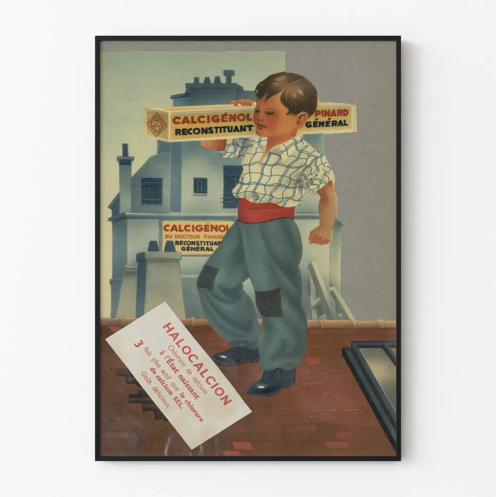 Doktor Pinardin kalkigénol-vintagejuliste, yleisvireen palauttava
