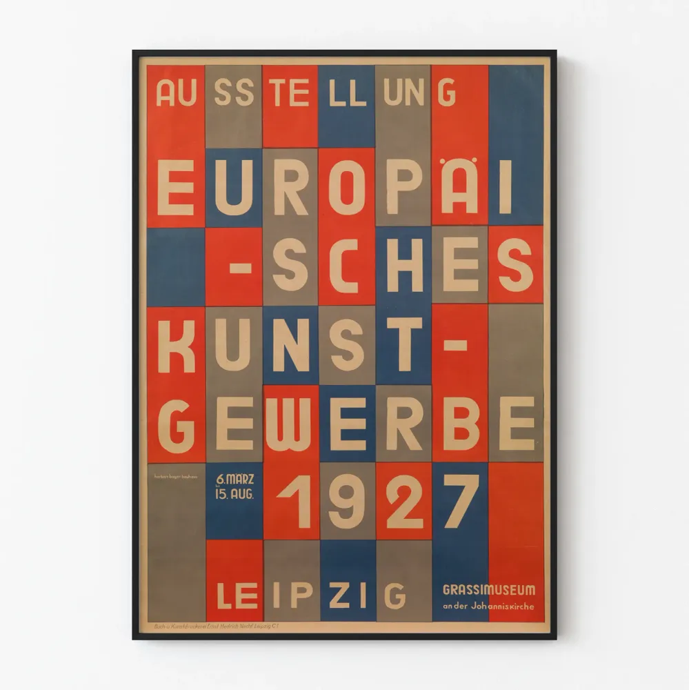 Euroopan taide- ja käsityönäyttelyn juliste 1927