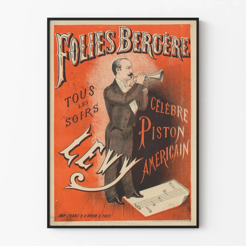 Folies Bergère -juliste Piston Américain Levy