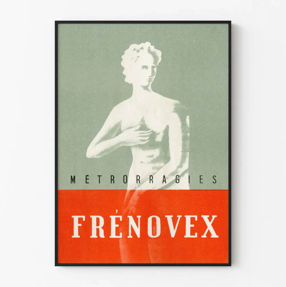 Frénovexin vintage lääketieteellinen juliste