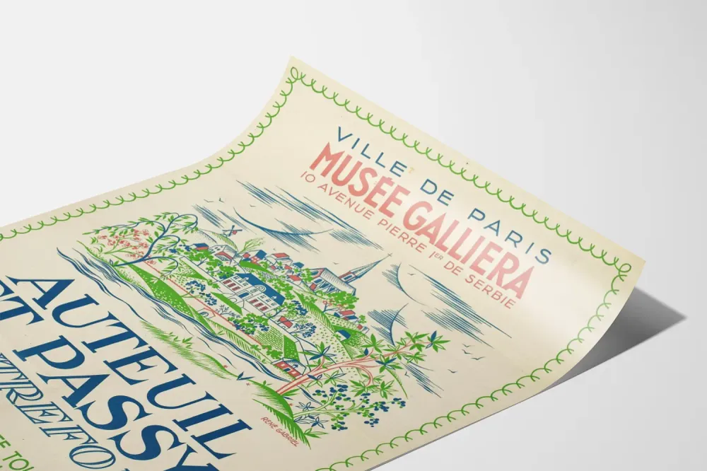 Gallieran museon juliste - Auteuilin ja Passyn näyttely 1935