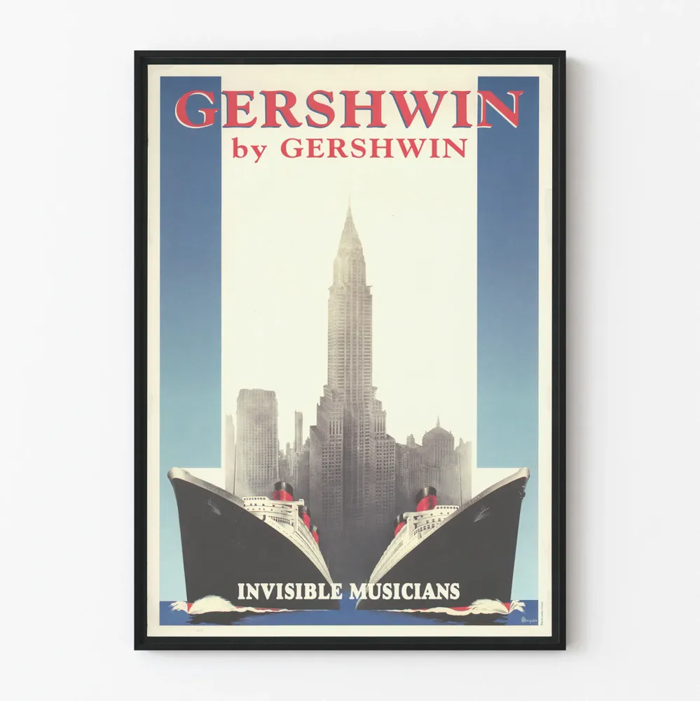 Gershwinin koristejuliste Gershwiniltä - Näkymättömät muusikot