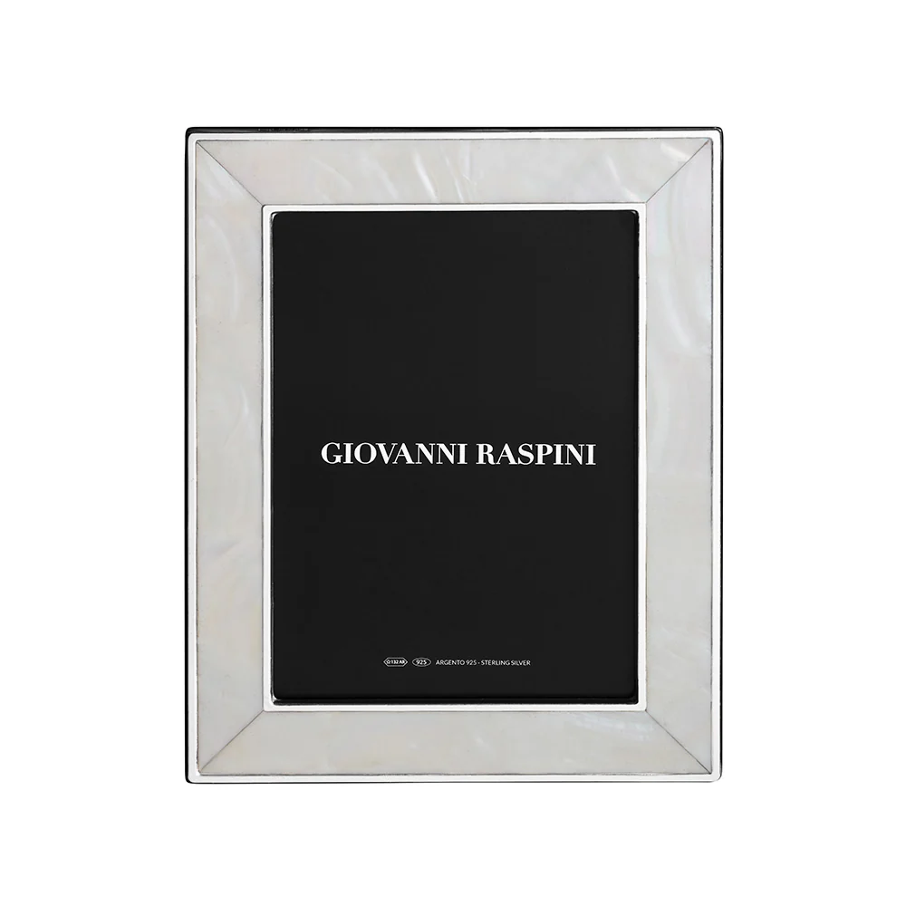 Giovanni Raspini keskikokoinen Mother Pearl kehys 925 hopea 2404