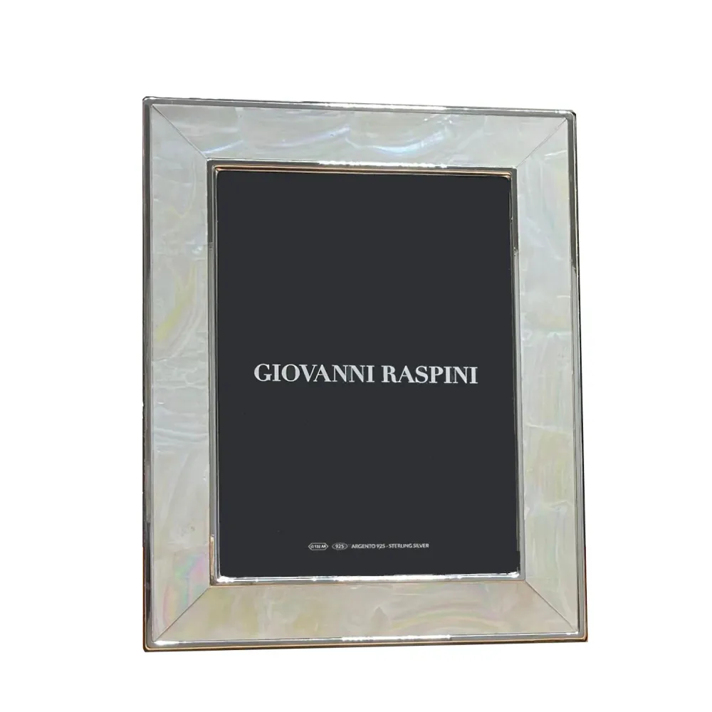 Giovanni Raspini keskikokoinen Mother Pearl kehys 925 hopea 2404