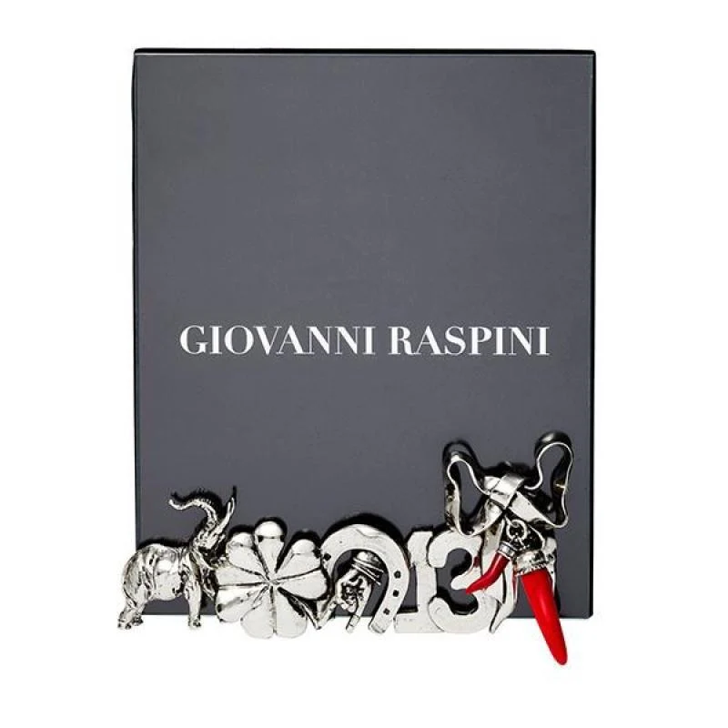 Giovanni Raspini lasiamulettikehys 16x20cm valkoinen pronssi B0660