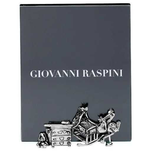 Giovanni Raspini Syntymälasikehys 12x15cm Bronzobianco B0583