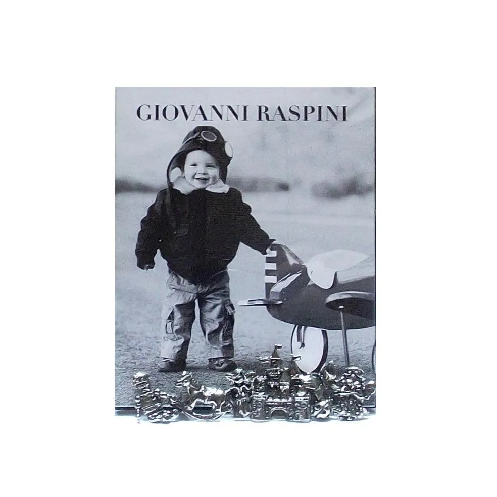 Giovanni Raspini vauvan lasikehys 12x15cm valkoinen pronssi B0228