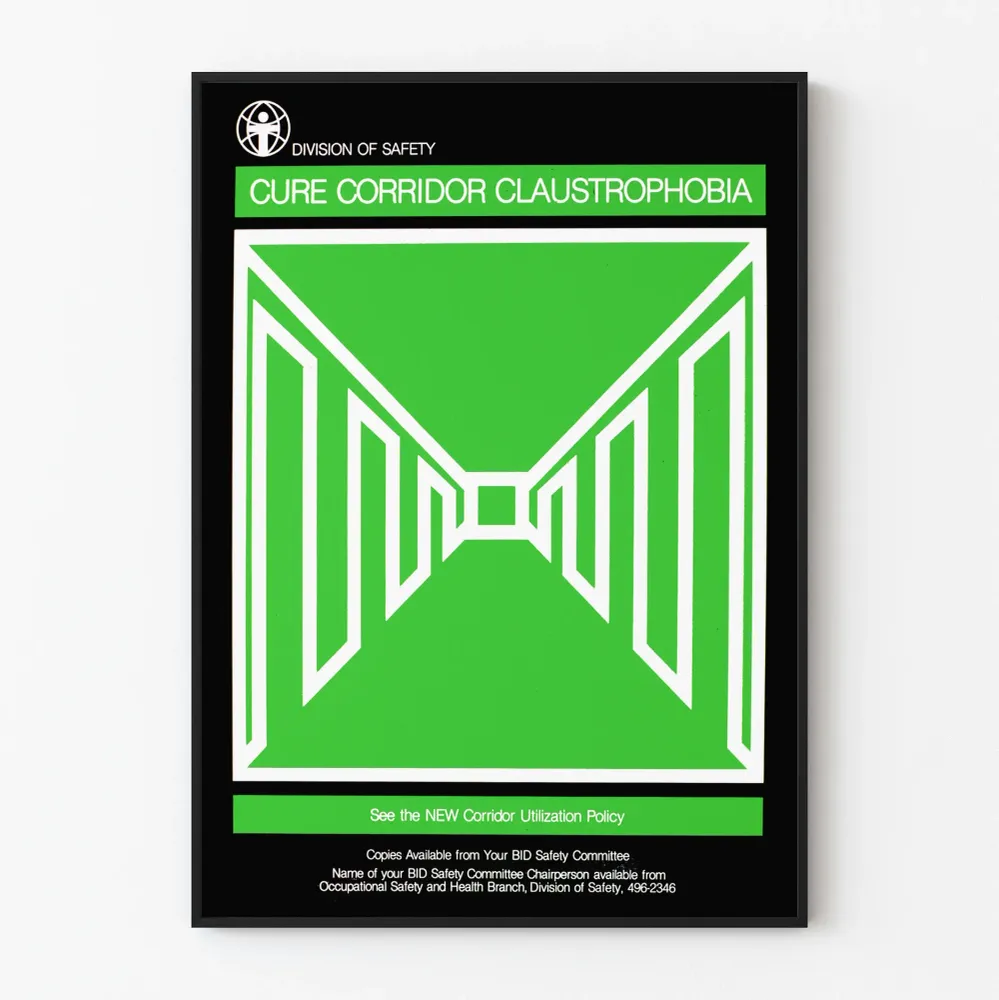 Graafinen juliste Cure Corridor Claustrophobia seinäkoristeluun