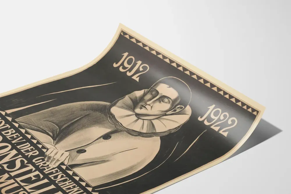 Graafinen näyttelyjuliste Stedelijk Museum Amsterdam 1922