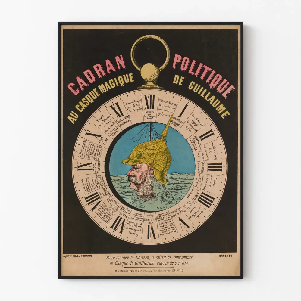 Guillaume'n taikakypärän poliittinen juliste vintage