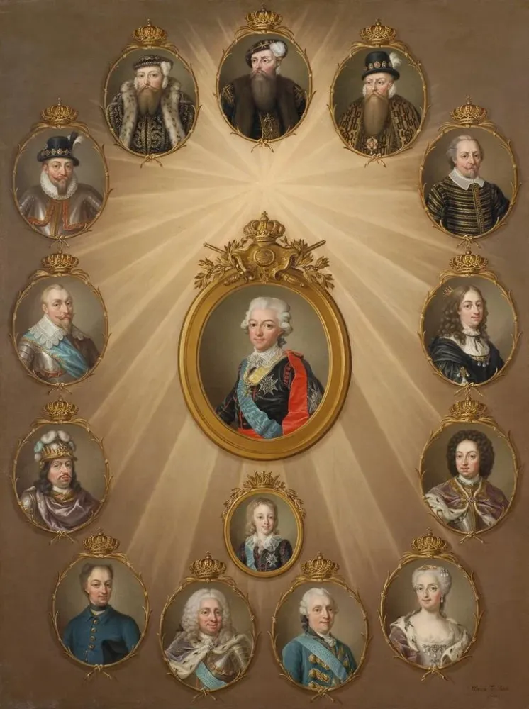 Gustav I:n ja Gustav IV Adolfin Régent-taidetuloste Ulrika Paschilta | Maalaus