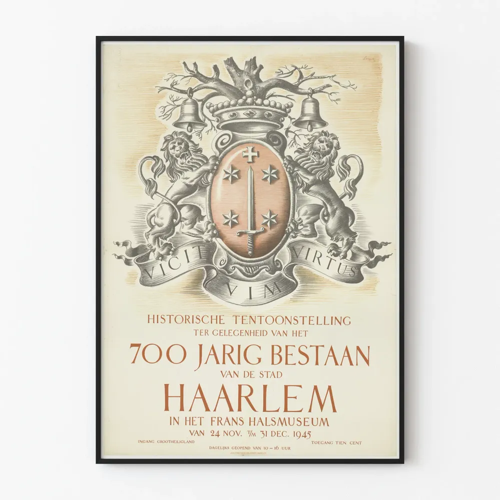 Haarlemin kaupungin 700-vuotisjuhlan vintagejuliste