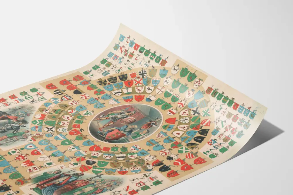 Heraldisen juliste monumentti Brian Boroimhe - Historiallinen seinäkoristelu