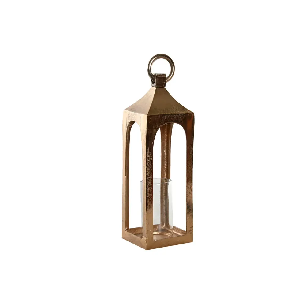 Žibintas Home ESPRIT Kullattu Alumiini Kristalli Arabi 15 x 15 x 52 cm