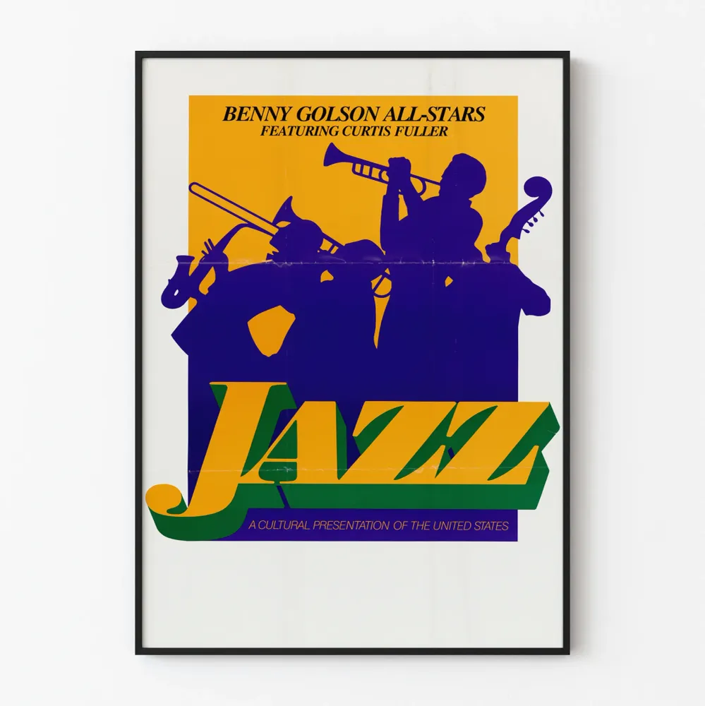 Jazzjuliste Benny Golson All-Stars, joissa Curtis Fuller esiintyy