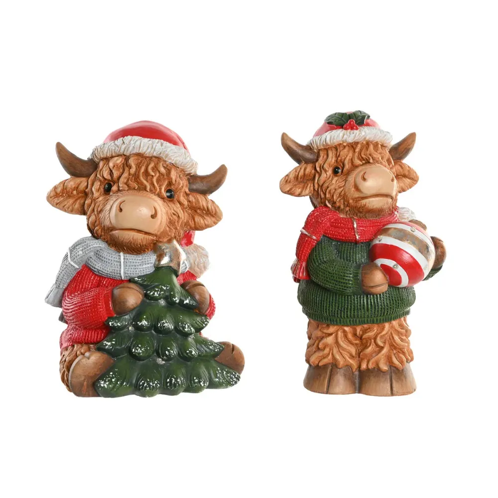 Joulukuusenpallo Home ESPRIT Monivärinen 22,5 X 19 X 38 CM (2 osaa)