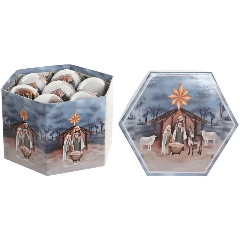 Joulupallo Home ESPRIT Monivärinen PVC (14 Osat)
