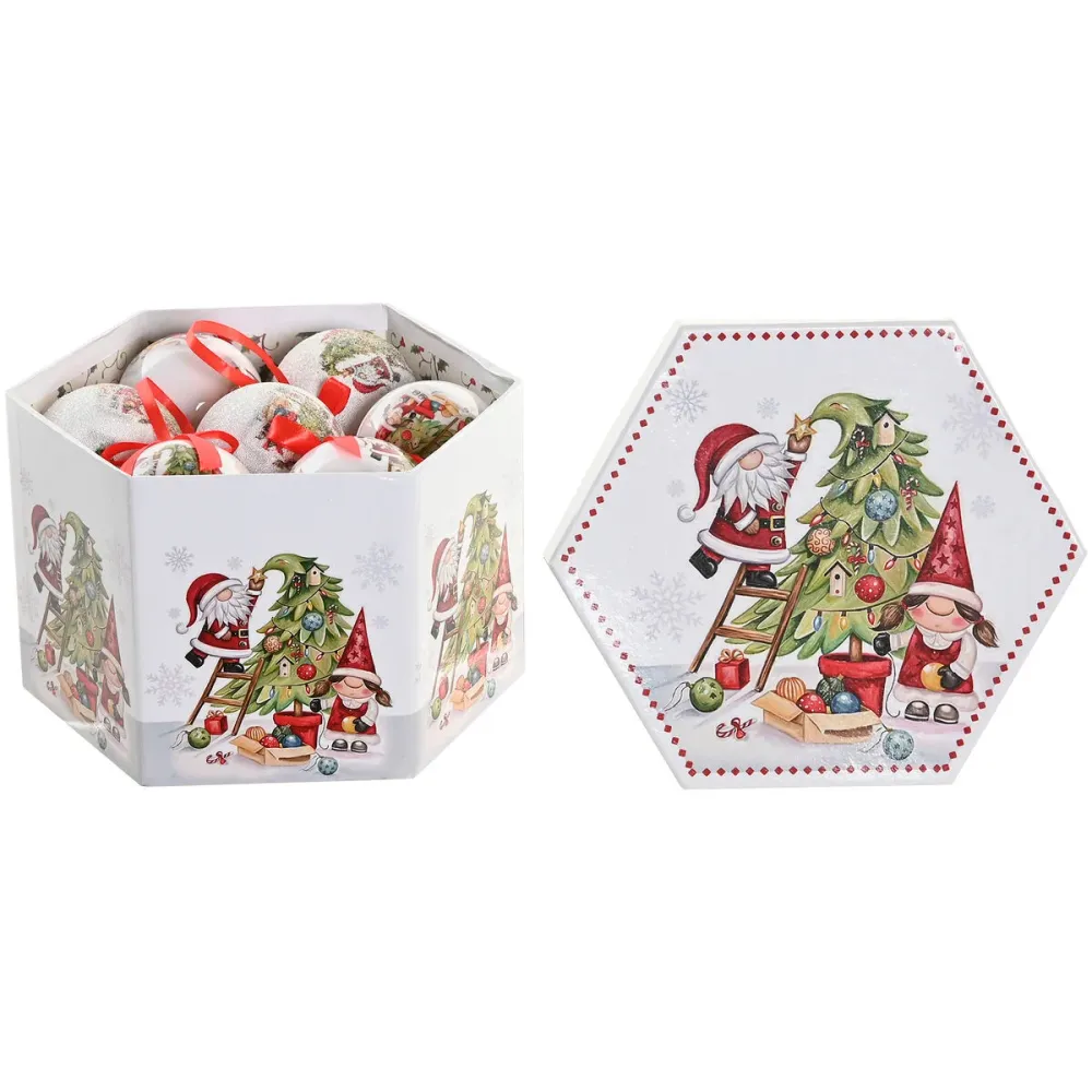 Joulupallo Home ESPRIT Monivärinen PVC (14 Osat)