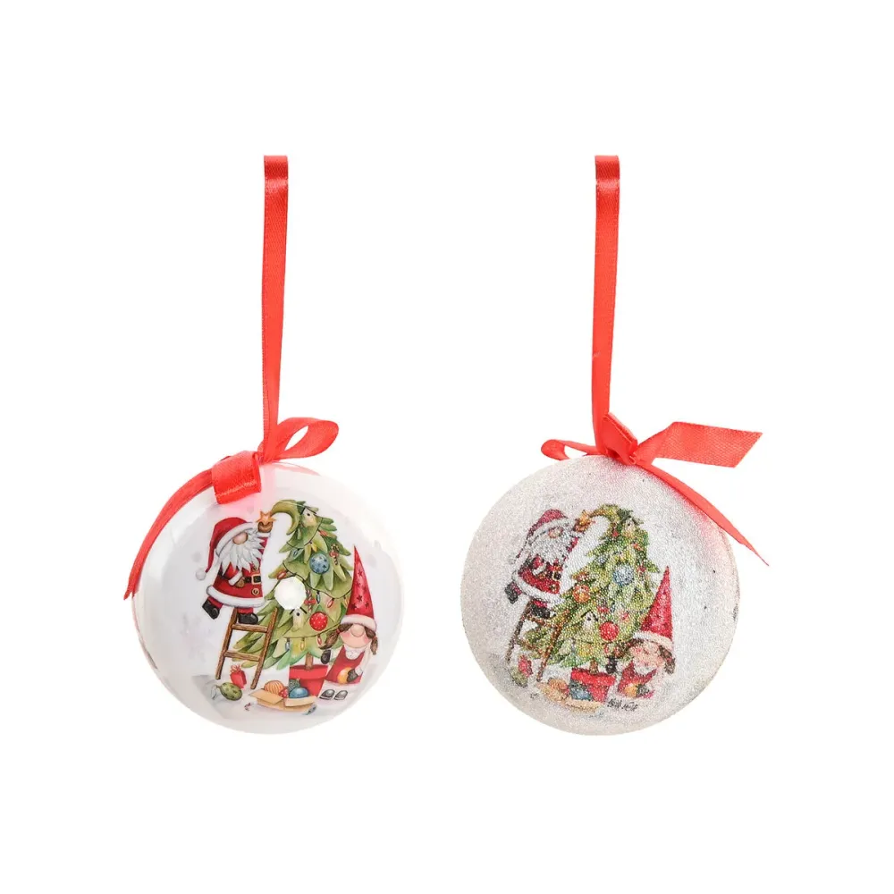 Joulupallo Home ESPRIT Monivärinen PVC (14 Osat)