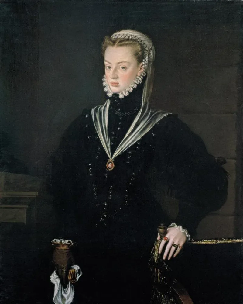 Juana d'Autriche, Portugalin prinsessa - Alonso Sánchez Coello taidetuloste