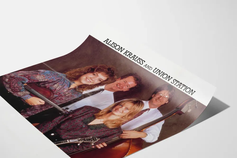 Juliste Alison Krauss ja Union Station -musiikintekijät Country Folk
