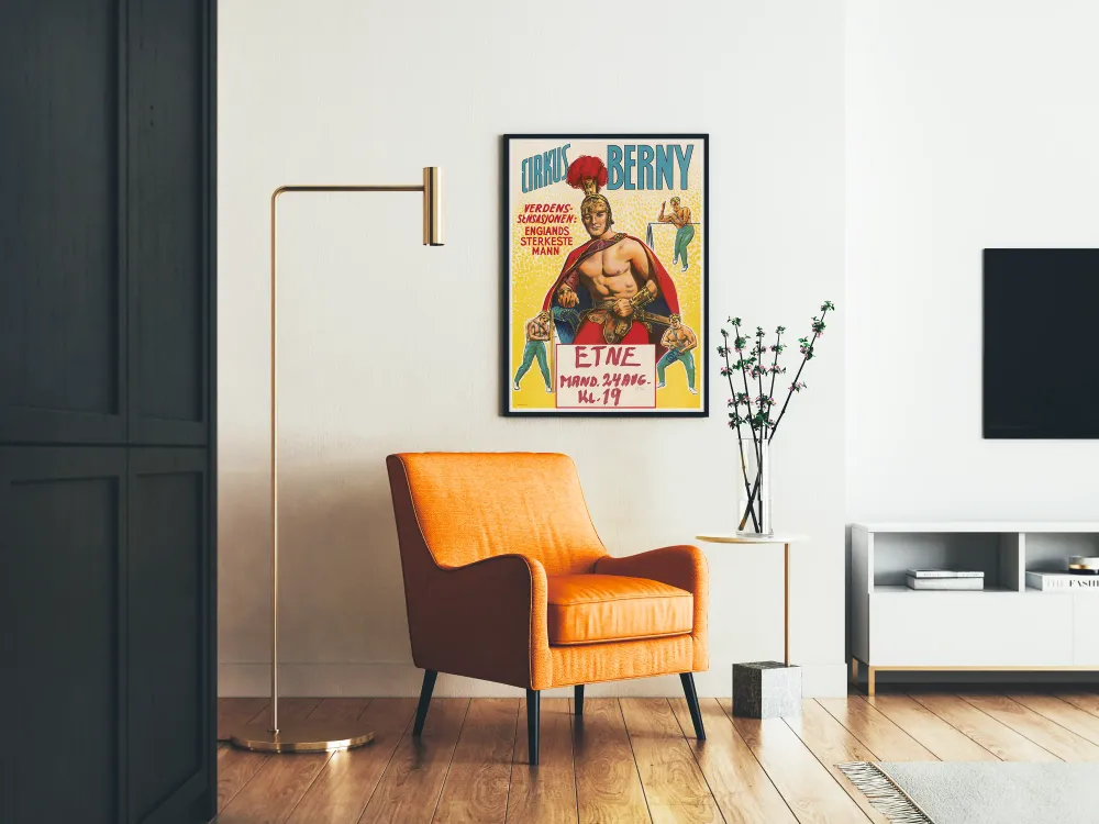 Juliste Cirkus Berny - Englannin vahvin mies, 1970