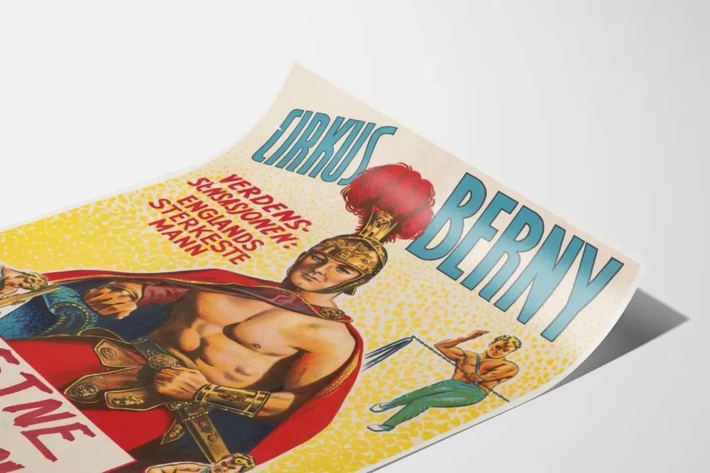 Juliste Cirkus Berny - Englannin vahvin mies, 1970
