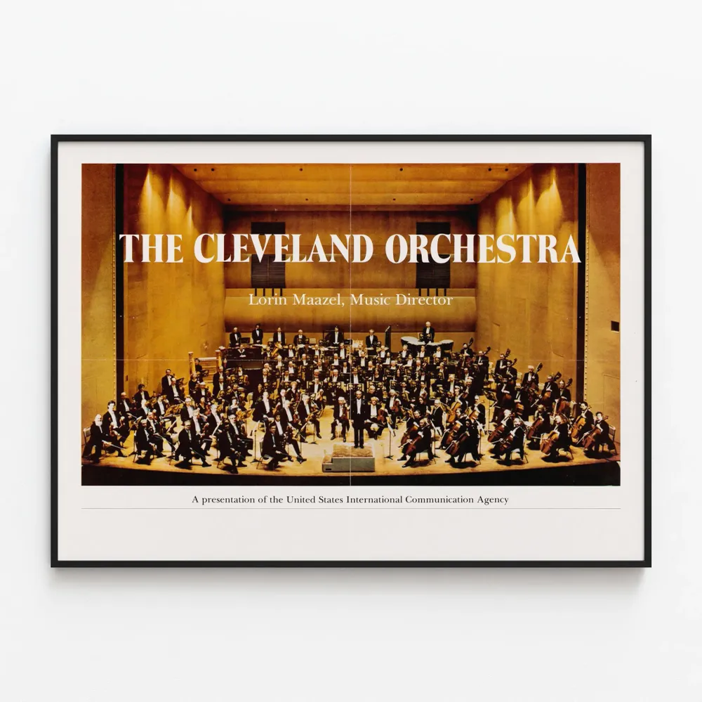 Juliste Cleveland Orkesteri Lorin Maazelin kanssa