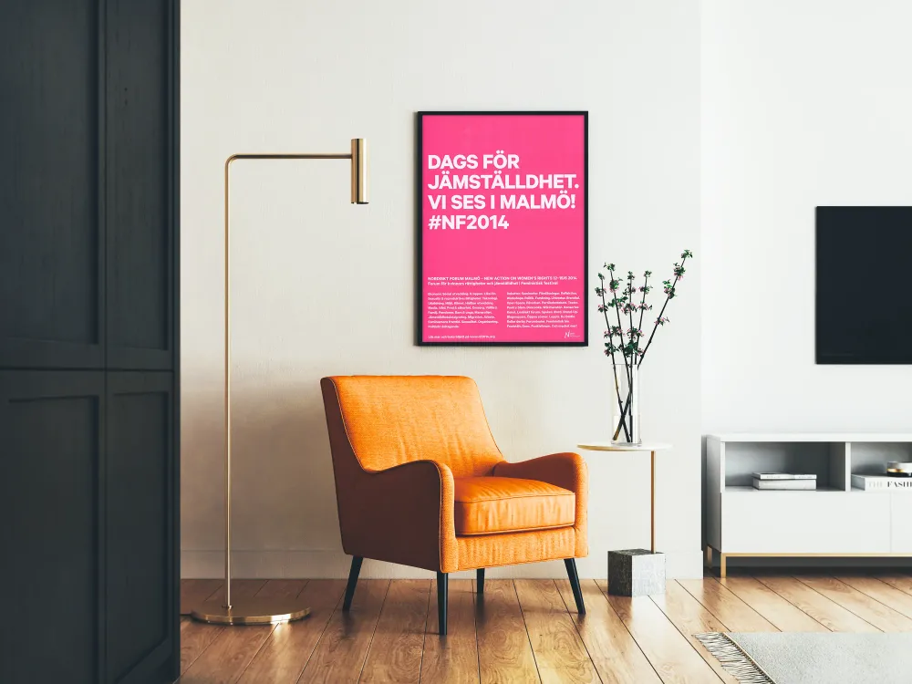 Juliste Dags För Jämställdhet Malmö 2014 - Poster Feministe Rose