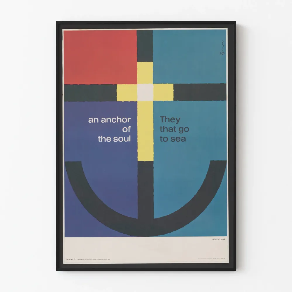 Juliste Design Ancre de l’Âme – Moderni seinäkoriste